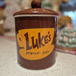 Luke's Gilmore Girls Brown Canister/ Cookie Jar